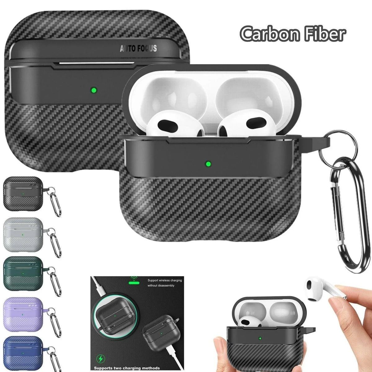 Protective Case For AirPods Pro 3rd Generation AirPods 4th 3 2 1st Gen Cover Accessories Shockproof Bags Coque Capa Funda